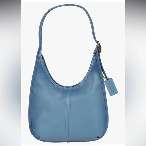 HTF color Like new Coach Ergo Blue Leather Shoulder Bag